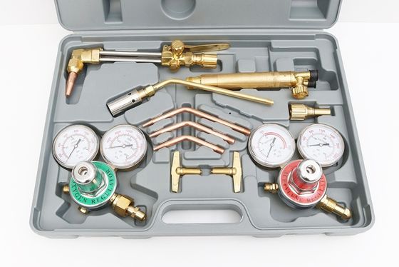 Inlet de acetileno 5/8" conexión superior portátil de corte de oxígeno antorcha y kit de soldadura
