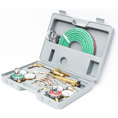 Inlet de acetileno 5/8" conexión superior portátil de corte de oxígeno antorcha y kit de soldadura