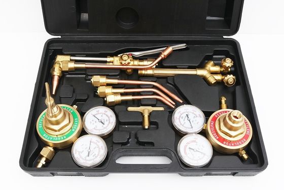 Caso de transporte conveniente Kit de soldadura de acetileno con oxígeno para la antorcha de corte de soldadura de gas superior