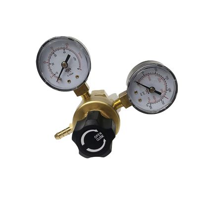 Regulador de presión de gas ajustable con material de cuerpo de barra de latón y diseño de doble cabeza