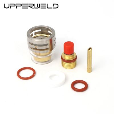 Accesorios TIG Lentes de gas Colla de cuña y boquilla de vidrio Pyrex para WP9 20 antorcha de soldadura