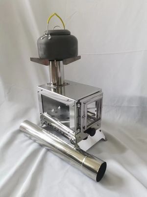 Estufas de leña de escritorio compactas y duraderas para acampar 23*15*17cm