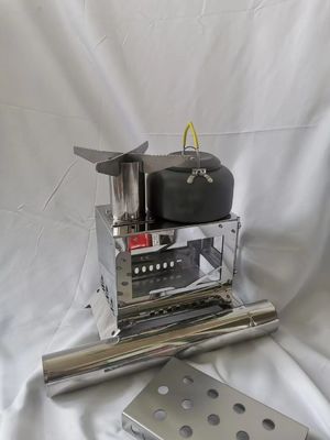 Estufas de leña de escritorio compactas y duraderas para acampar 23*15*17cm