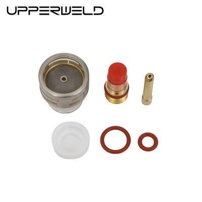 WP17 18 26 Tig Consumables antorcha 14 54NQCN Lente de gas Cuña de recogida Kit de copa de vidrio Pyrex