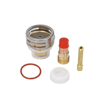 WP17 18 26 Tig Consumables antorcha Lente de gas Cuña de recogida Kit de copa de vidrio Pyrex 0,05 kg 2,4 mm