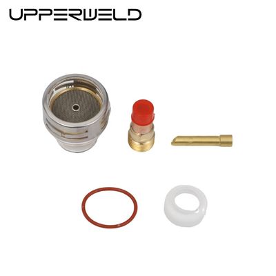WP17 18 26 Tig Consumables antorcha Lente de gas Cuña de recogida Kit de copa de vidrio Pyrex 0,05 kg 2,4 mm