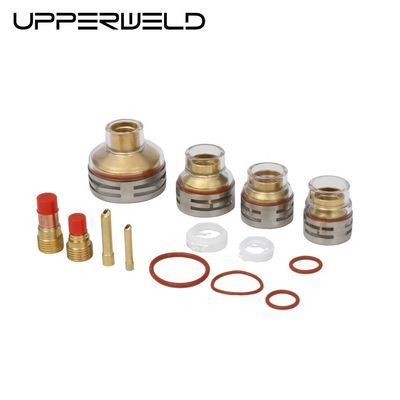 OEM Accesorios TIG personalizados Lentes de gas Cuña de recogida y cerámica Tig Saldado Set de taza