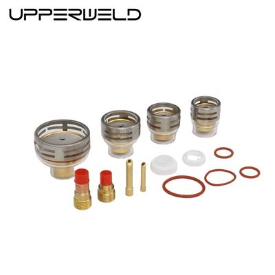 OEM Accesorios TIG personalizados Lentes de gas Cuña de recogida y cerámica Tig Saldado Set de taza