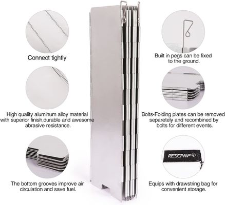 Ventana de aluminio estufa de campamento Ventana con bolsa de transporte quemador de butano ligero 290g