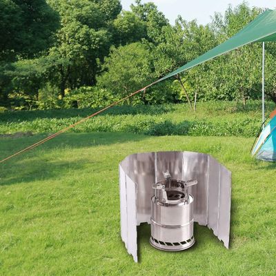 Ventana de aluminio estufa de campamento Ventana con bolsa de transporte quemador de butano ligero 290g