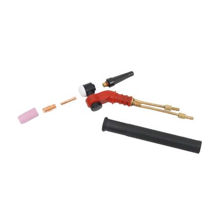 Equipo de soldadura negra Accesorios refrigerados por agua Cuello giratorio Tig Cabeza de antorcha de soldadura NR18