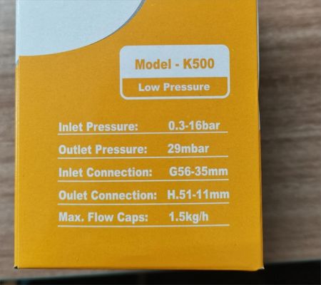 Válvula de GLP de estilo Iraq superior Regulador de presión de gas de GLP con estructura de plástico y hierro