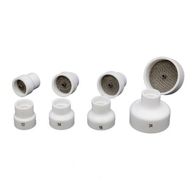 Copas de soldadura Tig para antorcha de soldadura WP17 18 26 Consumibles de cerámica blanca Tig 0,05 kg