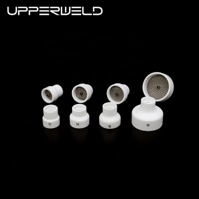 Copas de soldadura Tig para antorcha de soldadura WP17 18 26 Consumibles de cerámica blanca Tig 0,05 kg