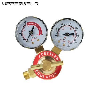 Regulador de acetileno de soldadura medidor de gas reductor de presión de doble etapa para conjuntos de soldadura