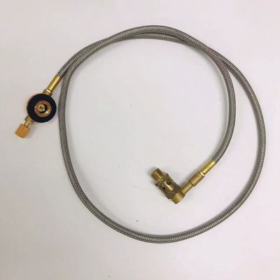 Adaptador de manguera de válvula de estufa de gas y conector de cilindro para cocinar al aire libre