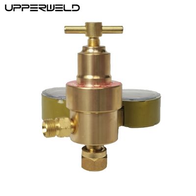 Regulador de acetileno de soldadura medidor de gas reductor de presión de doble etapa para conjuntos de soldadura