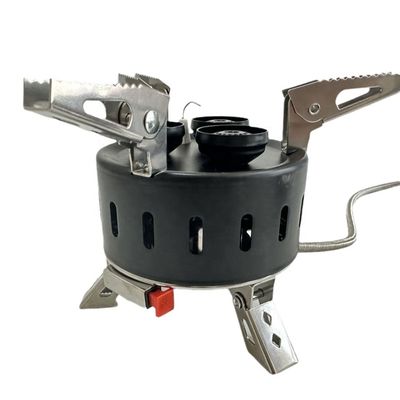 Estufas de gas para barbacoa al aire libre con tres cabezas de aerosol Mini quemador de campamento plegable portátil
