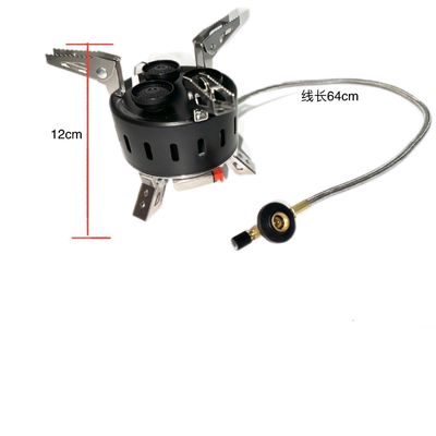 Estufas de gas para barbacoa al aire libre con tres cabezas de aerosol Mini quemador de campamento plegable portátil