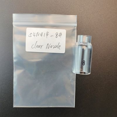 Apoyo personalizado 54NQ14-8 Tig Soldadura de copas de vidrio transparente para WP17 18 26 antorcha de soldadura