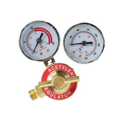 Presión máxima de salida 10 bar Regulador de gas de latón de doble etapa personalizable para soldadura