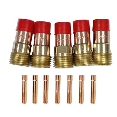 Consumibles de soldadura para antorchas TIG 17GL116 Lentes de gas 10N23S y 10N25S Recolección de cuña