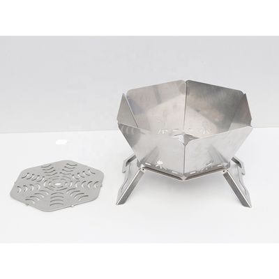 Fuego de campaña de carbón de barbacoa portátil con diseño plegable superior 570mm*570mm*300cm