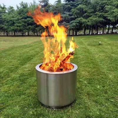 Estufas de acero inoxidable para barbacoa al aire libre Estufas de cocina sin humo de madera para picnic y camping G.W. 8,2 kg
