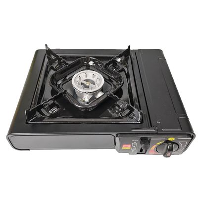 Estufas de gas portátiles de acero inoxidable cepillado para acampar para cocina a alta presión a prueba de viento