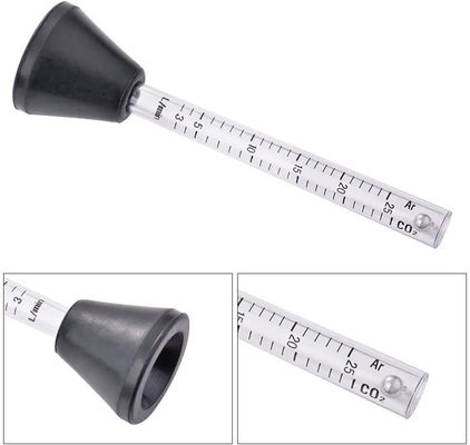 Medidor de flujo transparente de 25 ml para soldadores Mig Tig Gas adecuado CO2/Argón