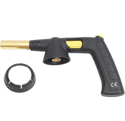 Como se muestra Gas recargable de calefacción sopla antorcha de butano pistola de llama soldadura antorcha de gas quemador de barbacoa