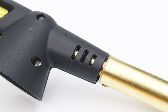 Como se muestra Gas recargable de calefacción sopla antorcha de butano pistola de llama soldadura antorcha de gas quemador de barbacoa