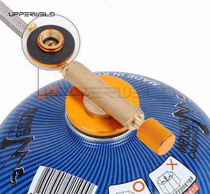 Adaptador de antorcha de calefacción para acampar al aire libre para el alambre de conexión de la válvula de control del tanque plano superior