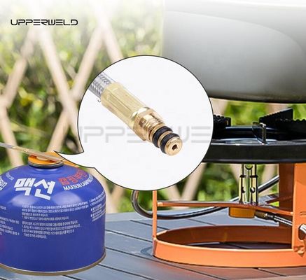 Adaptador de antorcha de calefacción para acampar al aire libre para el alambre de conexión de la válvula de control del tanque plano superior