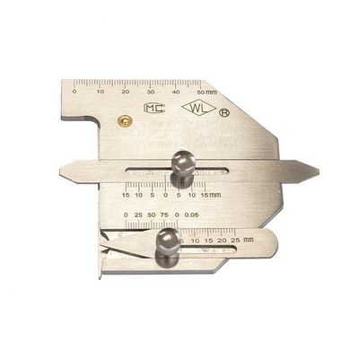 Medidor de soldadura de acero inoxidable MG-11 para medir con precisión la altura de la perla y la brecha de la costura