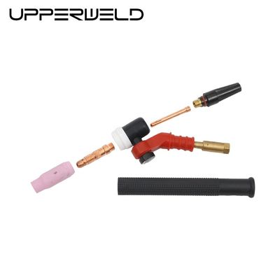 Torcha de soldadura flexible WP17 NR17 TIG con cabeza giratoria superior y rotación de 360 grados