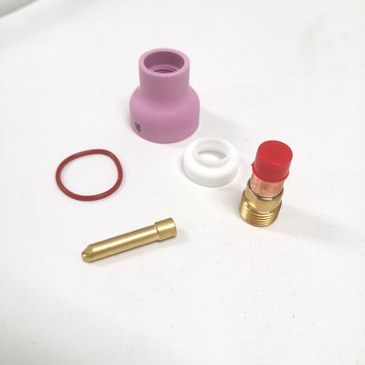 WP17 18 26 Tig Consumables antorcha Lente de gas Cuña de recolección Boquilla de champán 53NACN Kit