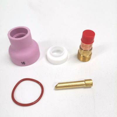 WP17 18 26 Tig Consumables antorcha Lente de gas Cuña de recolección Boquilla de champán 53NACN Kit