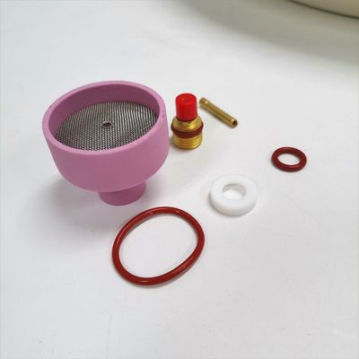 Torcha de soldadura 53NACN WP9 20 Kit de boquilla de cerámica Lente de gas Cuña de recolección para consumibles Tig