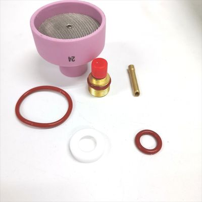 Torcha de soldadura 53NACN WP9 20 Kit de boquilla de cerámica Lente de gas Cuña de recolección para consumibles Tig