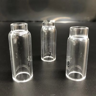 Apoyo OEM UPPERWELD 10NQ-6 7 8 Boquilla de vidrio transparente Tig Accesorios para la antorcha de soldadura Tig