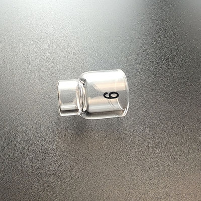 Apoyo OEM UPPERWELD 13NQ10-6 Boquilla de vidrio transparente Tig Accesorios para antorcha de soldadura