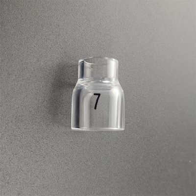 ODM soportado UPPERWELD 13NQ11-7 Vidrio transparente de boquilla Tig Accesorios para antorcha de soldadura