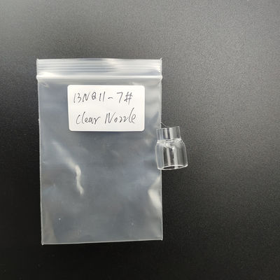 ODM soportado UPPERWELD 13NQ11-7 Vidrio transparente de boquilla Tig Accesorios para antorcha de soldadura