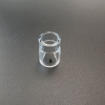 Saldado superior 13NQ12-8 Soldadura de boquilla de vidrio transparente para accesorios de antorchas de soldadura de tig