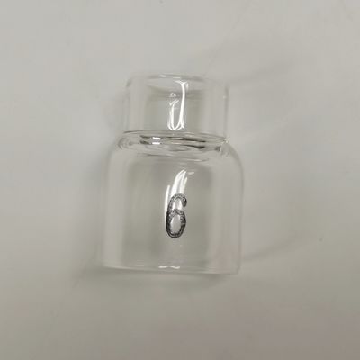 UPPERWELD 53NQ60-6 Boquilla de vidrio transparente para antorcha de soldadura Tig Soporte personalizado OEM
