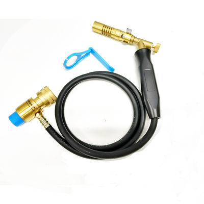 Cabeza de quemador de cobre de ODM Blowtorch Mapp Gas Torcha de mano 1.5m manguera para calefacción antorcha de soldadura
