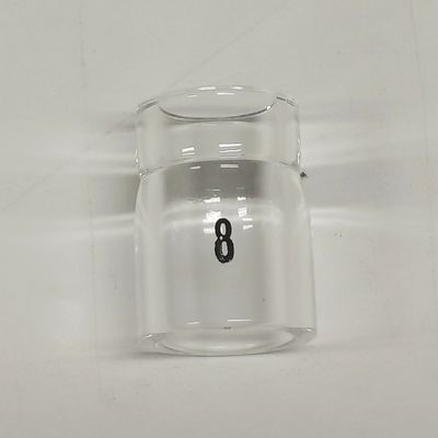 UPPERWELD 53NQ61S-8 Boquilla de vidrio transparente Tig Accesorio de antorcha para una mejor cobertura de gas