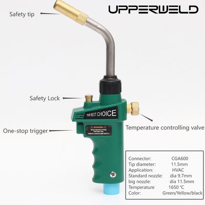 Torch de calefacción de alta temperatura con diseño de cabeza ajustable y soldadura profesional
