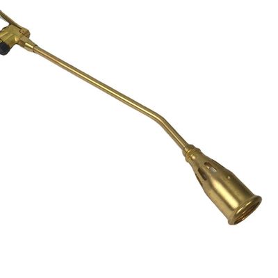 Diseño portátil quemador de hierbas de bronce superior antorcha de calefacción extraíble en ambos extremos 1.488kg